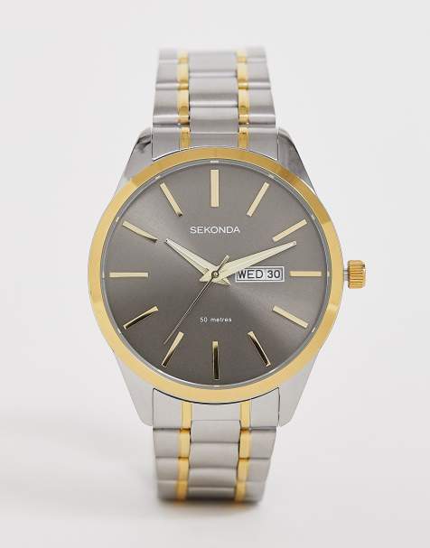Sekonda - Montre-bracelet en métal mélangé avec cadran noir