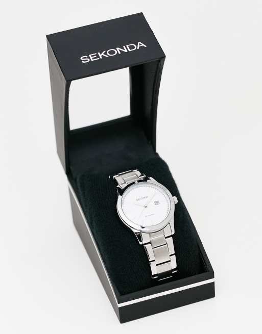 Sekonda Montre bracelet pour homme avec cadran blanc Argent