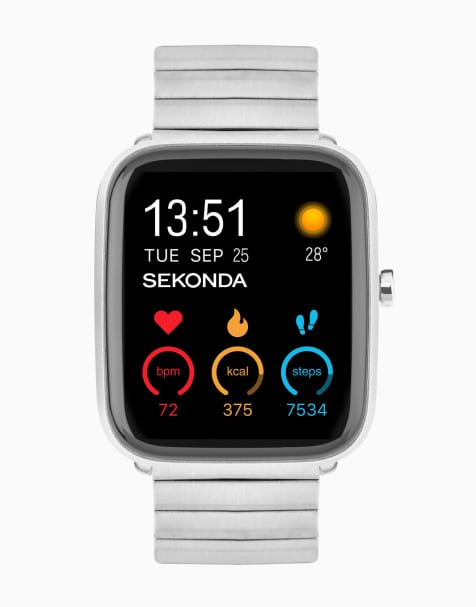 Sekonda Motion plus unisex smartwatch watch in silver - view 1