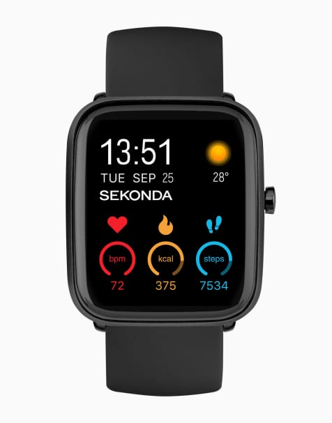 Sekonda Motion Plus Unisex Smartwatch Watch With Black Case And Silicone Strap With LCD Dial - view 1