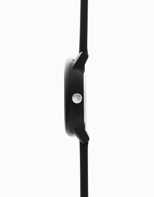 Sekonda Nova 36mm womens round black analogue watch with black strap in black, 3 of 6