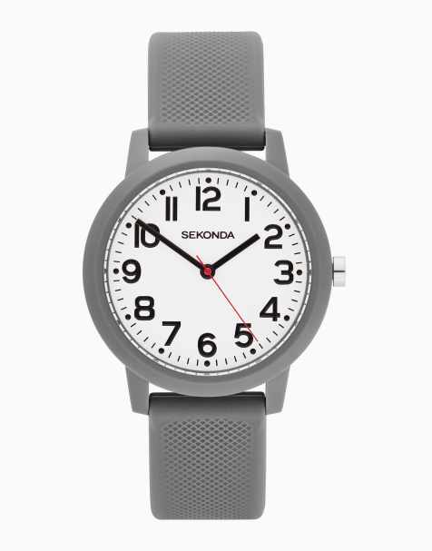 Sekonda Nova 36mm womens round grey analogue watch with grey strap in grey - view 1