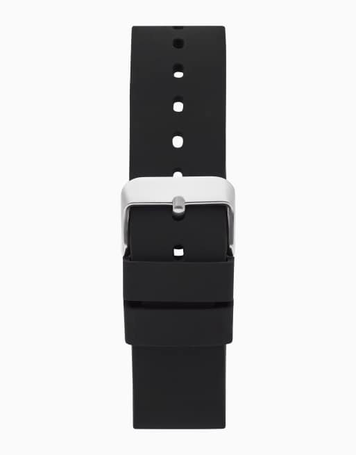 Sekonda Nova 40mm mens round black analogue watch with black strap in black, 2 of 6