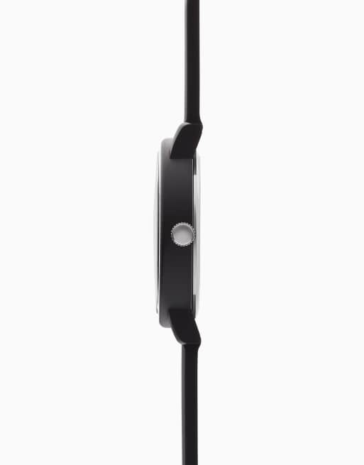 Sekonda Nova 40mm mens round black analogue watch with black strap in black, 3 of 6