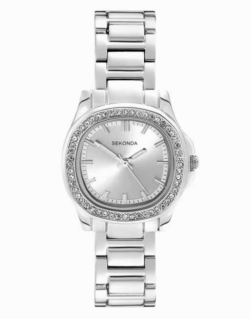 Sekonda octaire 30mm tv silver watch in silver - SILVER