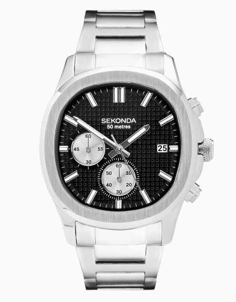 Sekonda octaire 40mm tv silver watch in silver - SILVER - view 1