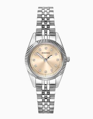Sekonda - Orologio bracciale argentato con quadrante color oro
