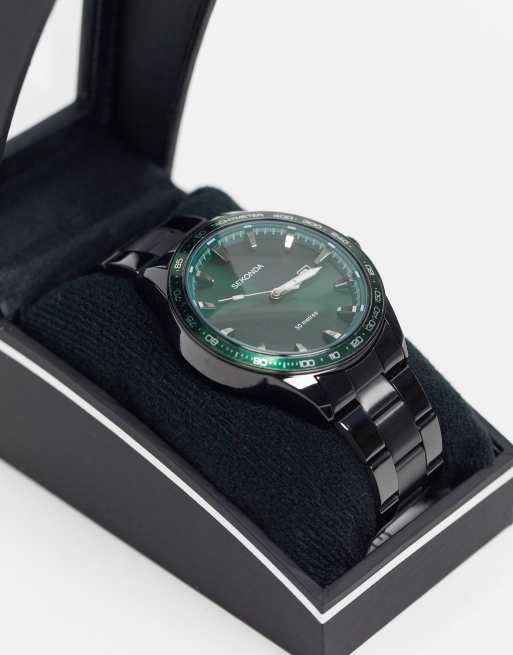 Sekonda Orologio Uomo 1931 – Analogico Al Quarzo Con Quadrante Verde E Bracciale In Acciaio Inossidabile – Impermeabile 50m E Funzione Data