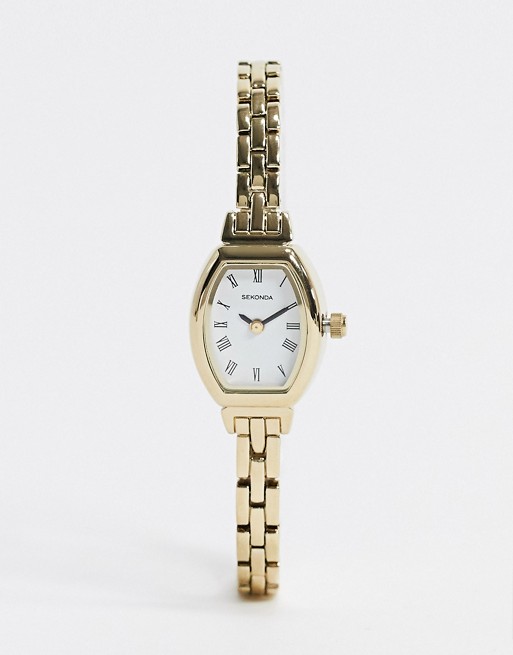 Sekonda Oval bracelet watch in gold