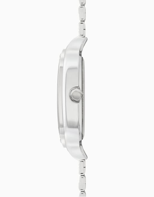 Sekonda Rene 39mm mens square silver analogue watch in silver, 3 of 6