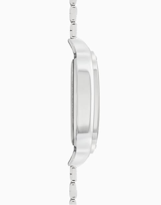 Sekonda Rene 39mm mens square silver analogue watch in silver, 6 of 6