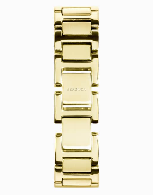 Sekonda Sekonda colette 22mm rectangular gold watch in gold, 2 of 4
