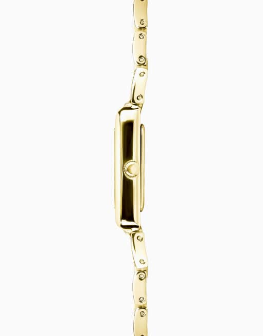 Sekonda Sekonda colette 22mm rectangular gold watch in gold, 4 of 4