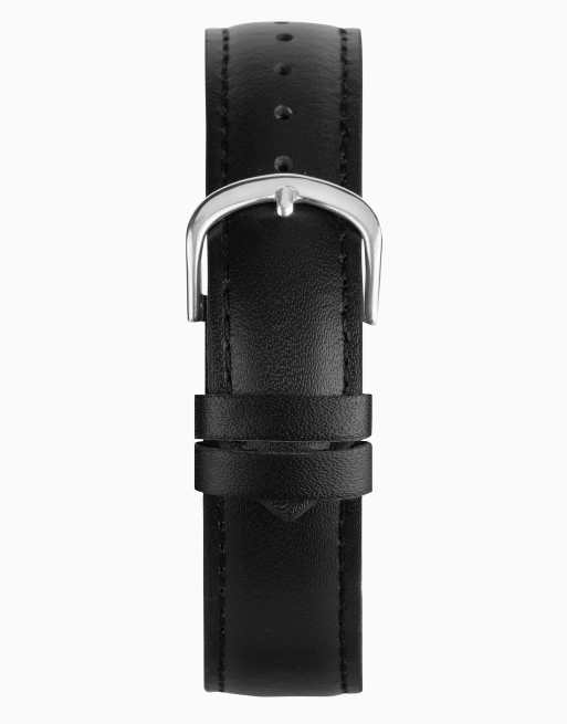 Sekonda Sekonda evans 38mm round silver watch in black, 2 of 4