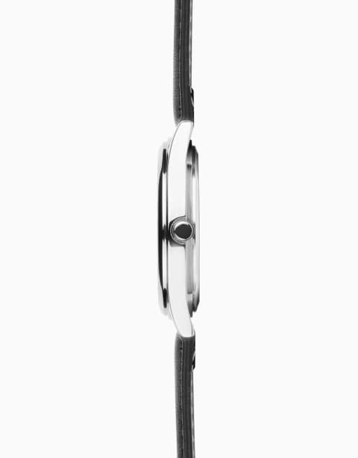 Sekonda Sekonda evans 38mm round silver watch in black, 3 of 4