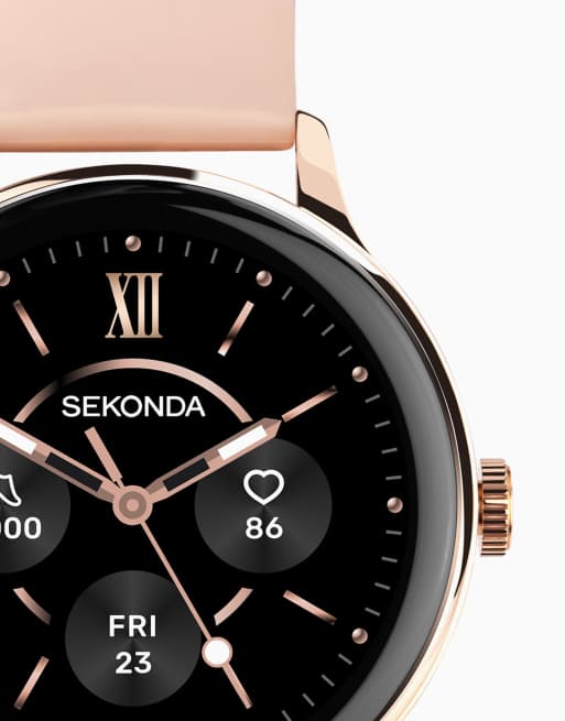 Sekonda Sekonda flex plus 42mm round rose gold watch in pink, 4 of 4