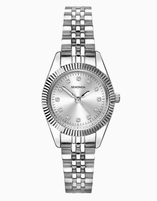 Sekonda Sekonda francis 26mm round silver watch in silver