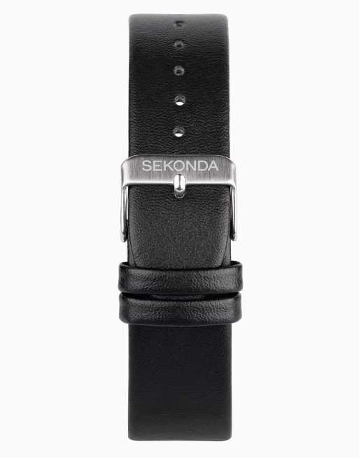 Sekonda Sekonda hybrid 45mm round silver watch in black, 2 of 4