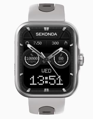 Sekonda Sekonda motion pro 39mm rectangular silver watch in grey