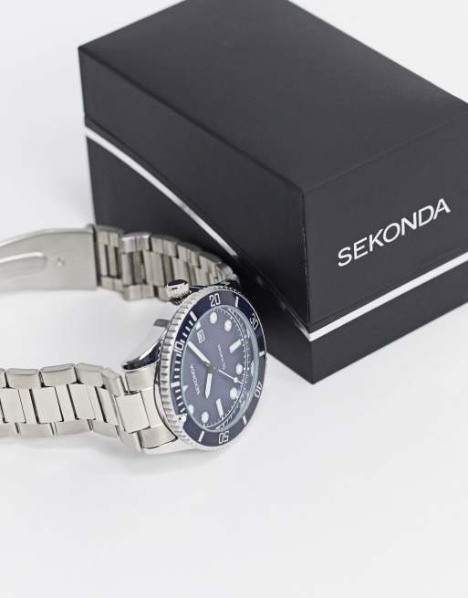 Sekonda — Sølvfarvet armbåndsur, 4 af 4