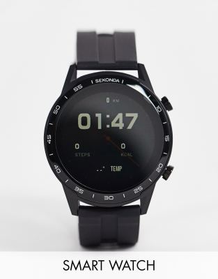 Sekonda Sekonda smart watch with silicone strap in black