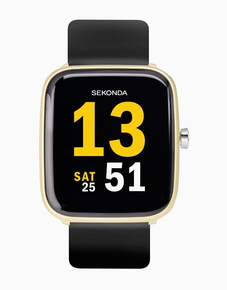 Sekonda smartwatch in black-Gold