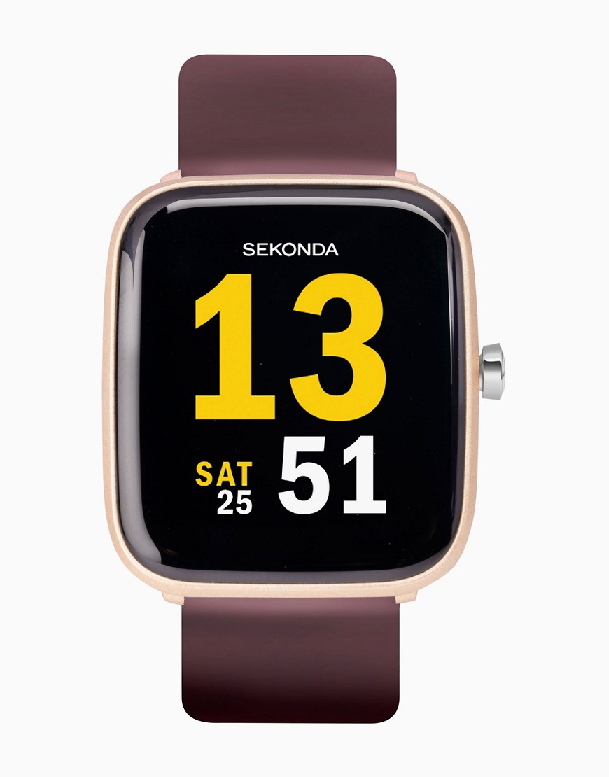Sekonda smartwatch in dark purple-Gold