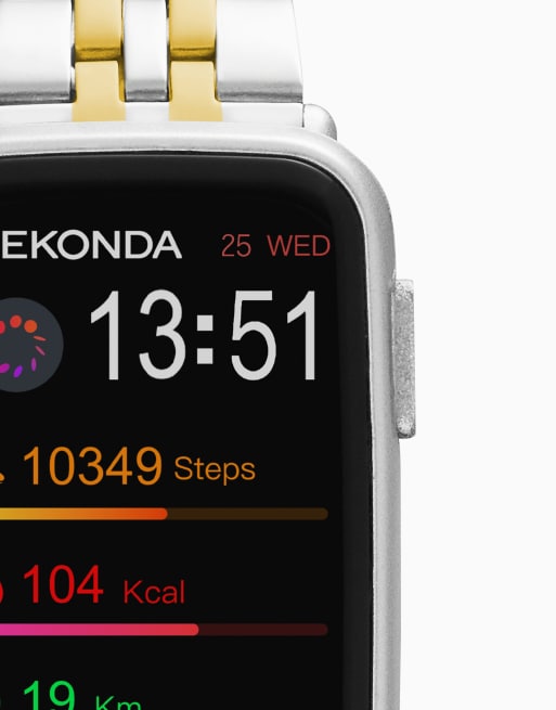 Sekonda track 26mm rectangular grey watch in silver - SILVER, 4 of 4