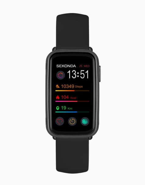 Sekonda Track Unisex 26mm Smartwatch Watch With Black Case And Silicone Strap With LCD Dial - view 1
