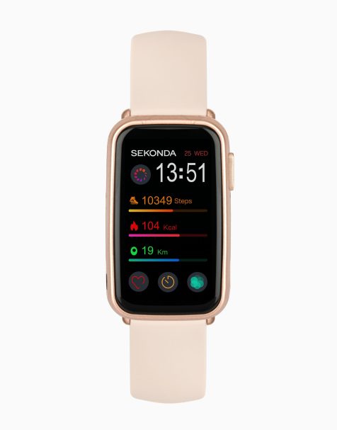 Sekonda Track Unisex 26mm Smartwatch Watch With Rose Gold Case And Silicone Strap With LCD Dial - view 1