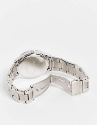 Sekonda - Unisex armbandhorloge met groene wijzerplaat in zilver | ASOS