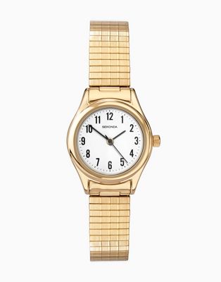 Sekonda analogue watch in gold