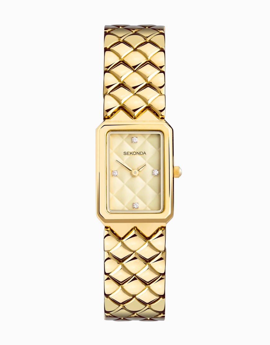 Sekonda Womens analogue watch in gold
