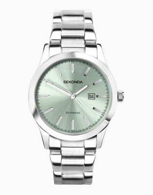 Sekonda Womens analogue watch in light green