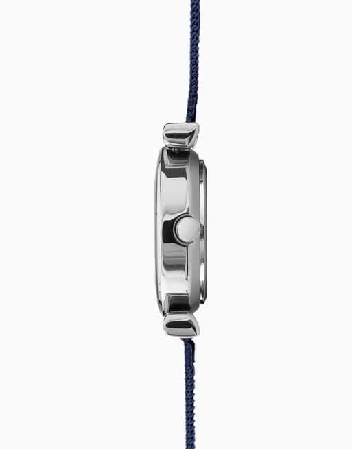 Sekonda - Womens Ava - Orologio da donna da 28mm con quadrante blu e bracciale a rete in acciaio inossidabile, 3 di 4