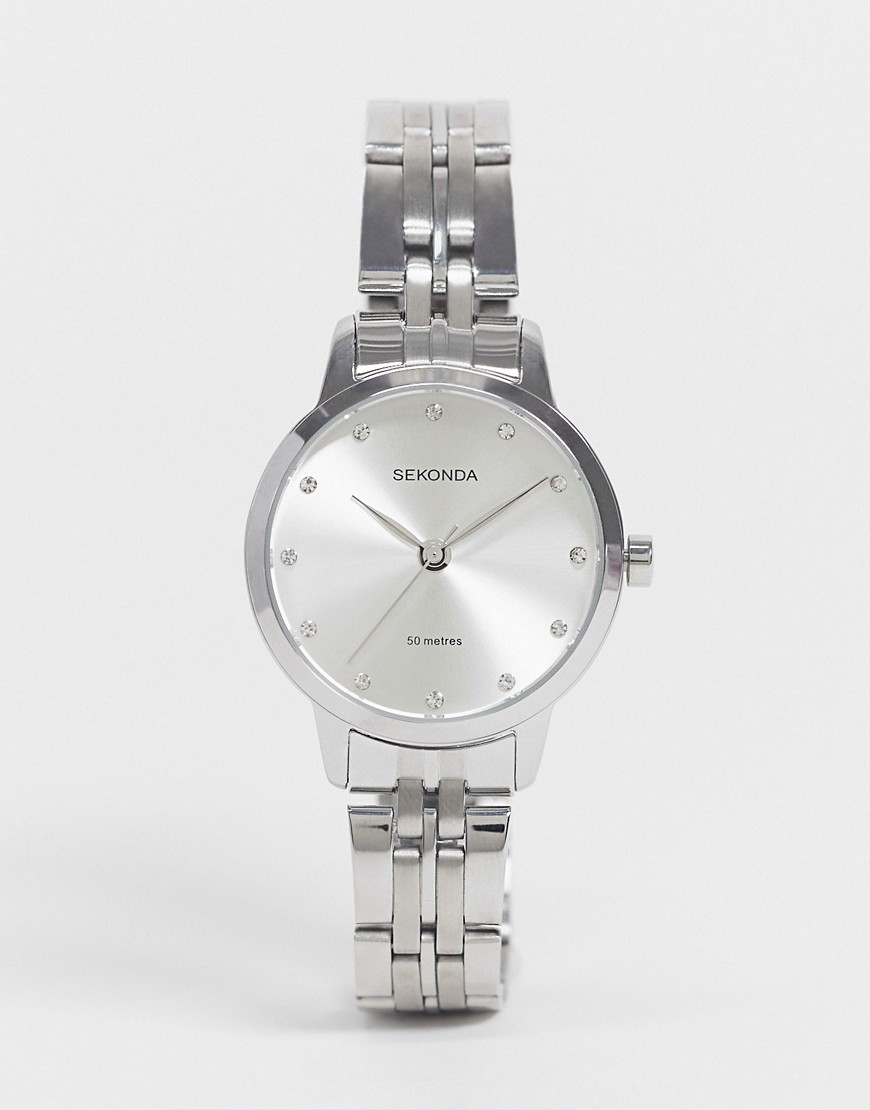 Sekonda womens bracelet watch in silver with white dial