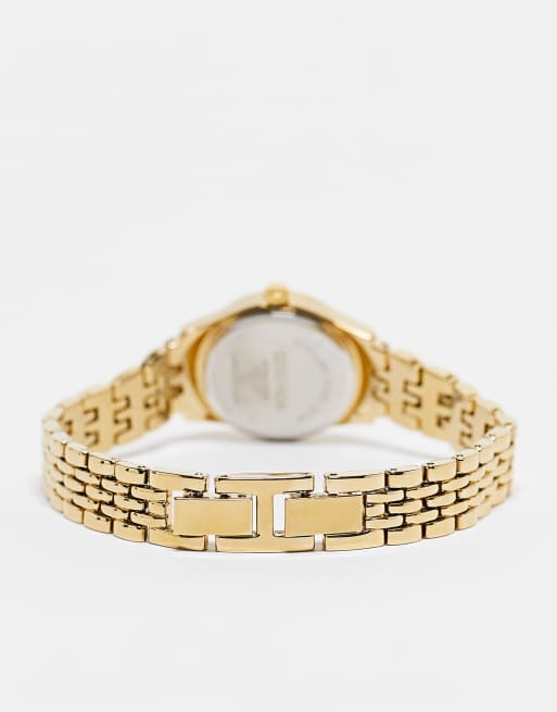 Sekonda womens bracelet watch with black dial in gold, 3 of 4