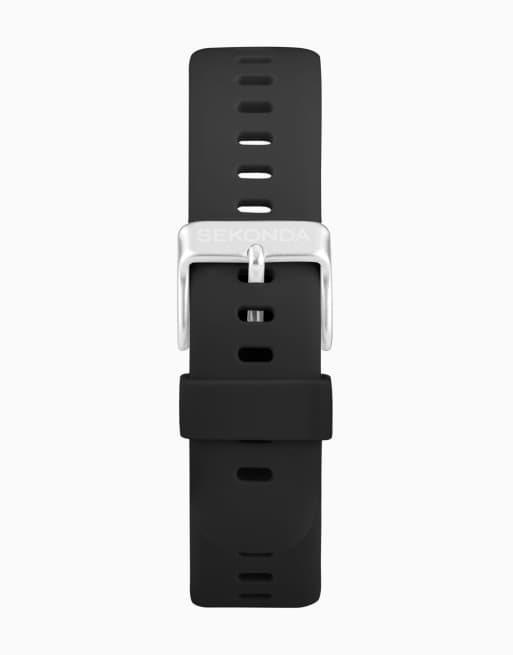 Sekonda - Womens Connect - Orologio con quadrante in AMOLED da 43mm con cinturino in silicone, 3 di 4