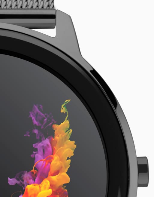 Sekonda - Womens Flex - Orologio con quadrante in LCD  da 44mm con bracciale a rete in acciaio inossidabile, 2 di 4
