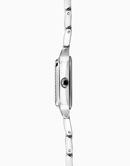 Sekonda Womens Monica 20mm Analogue Watch with Silver Alloy Rectangular Case, Silver Bracelet and White Dial, 4 of 4