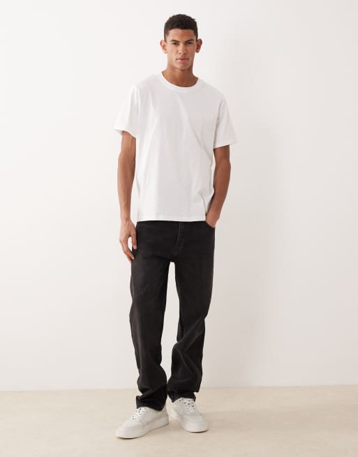 Selected 100% cotton regular fit t-shirt in white, 2 of 5