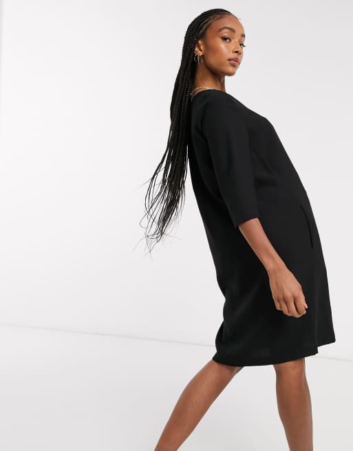 Black tunic store shirt dress