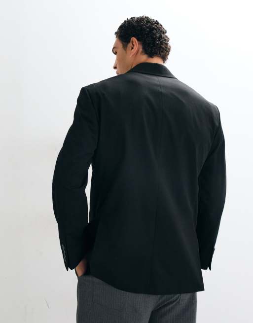 Selected afslappet dobbeltradet blazer som del af sæt i sort, 5 af 5
