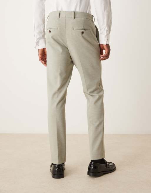 Selected Aitor regular fit pants in green , 5 of 5
