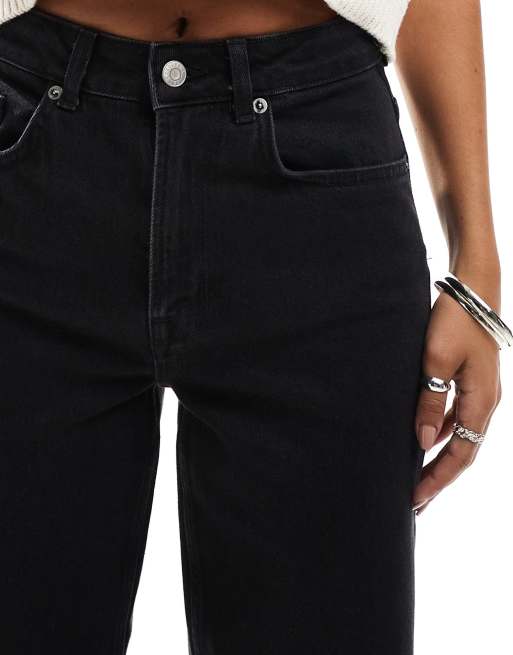 Selected - Alice - Jeans met wijde pijpen in zwart, 5 van 5