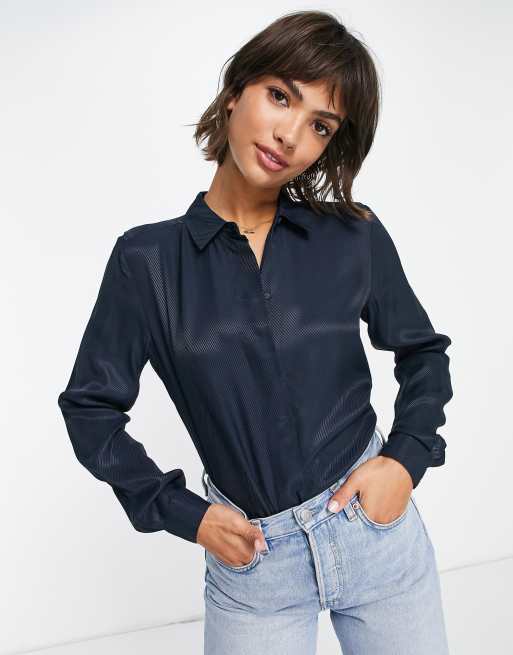 Selected - Arabella - Overhemd in donkerblauw