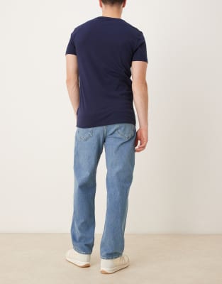 Selected Baggy Fit Jeans In Blue