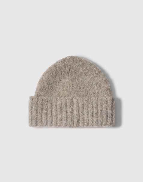 Selected - Beanie in staalgrijs - view 1