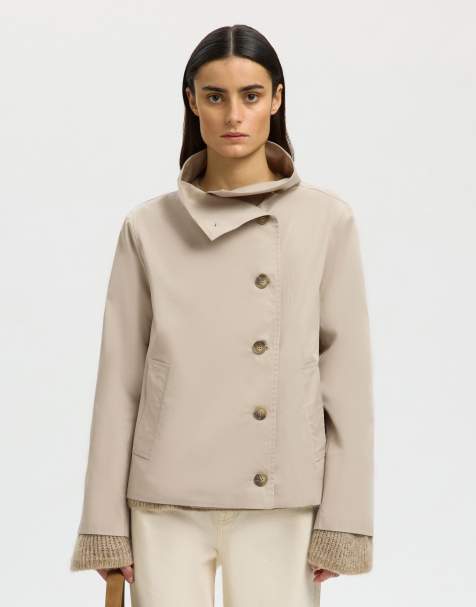 Selected Trenchcoat in beige