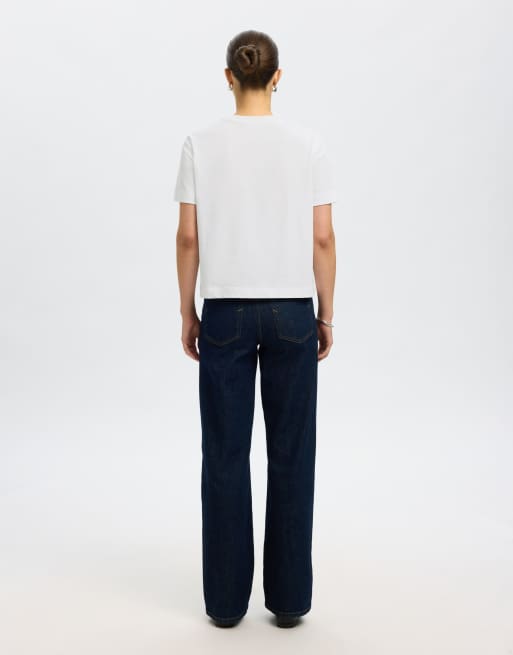 Selected – Biały T-shirt, 2 z 4